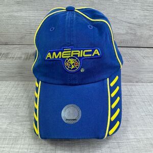 RhinoX Group Club America FMF Hat Adult OSFA Blue Yellow Adjustable Soccer Cap